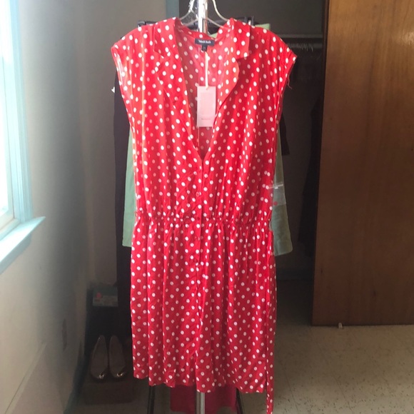 Red Polkadot Romper - Picture 2 of 4